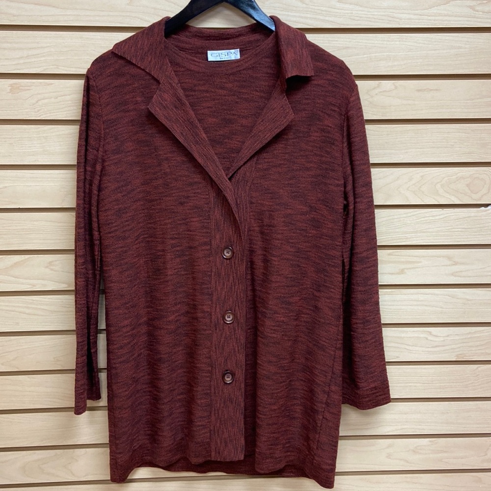 Gispa women 2 pcs T Shirt and Cardigan size Medium fashionable made in Italy